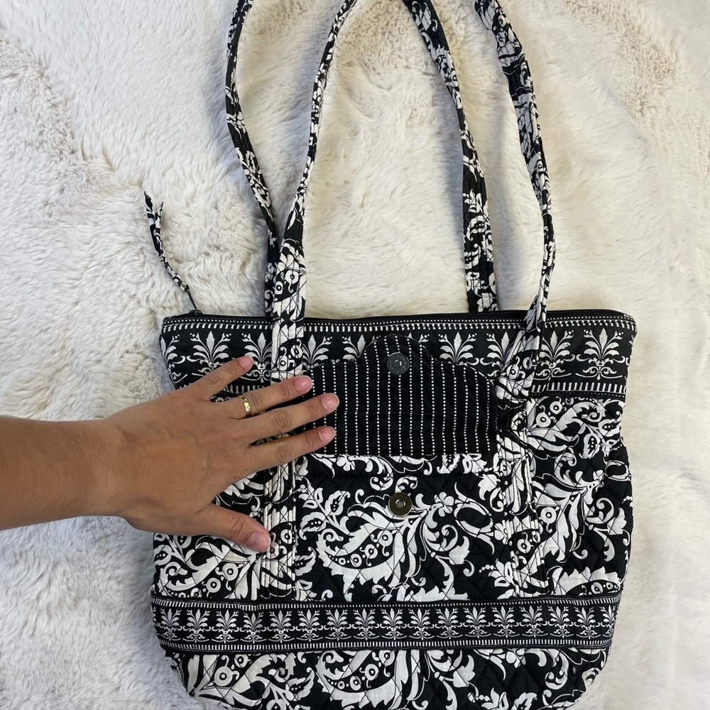 Clothe purse. Very comfortable.